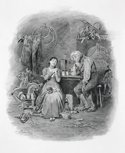 Caleb Plummer and his blind daughter, from 